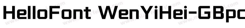 HelloFont WenYiHei-GBpc-EUC-H字体转换
